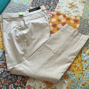 Liz Claiborne Career emma Classic ankle NWT 8 Women’s Pants Heather Tan